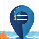 Icon depicting a map and pin, representing itinerary planning services