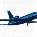 Icon depicting a luxury private jet, representing private jet charters
